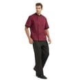 thumbnail image 4 of TopTie Unisex Short Sleeve Cooking Chef Coat Jacket with Adjustable Hat-Red-S, 4 of 5