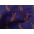 thumbnail image 4 of oneOone Organic Cotton Voile Fabric Cat Ikat Decor Fabric Printed BTY 42 Inch Wide, 4 of 4