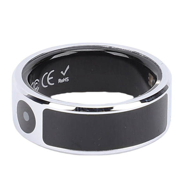 Bague Intelligente, Bague de Mise en Forme Intelligente en Acier Inoxydable avec Boîtier de Charge pour la Vie Quotidienne Taille 8 ID 17.7mm / 0.70 Po, Circonférence 55.5mm / 2.19 Po, Taille 9 ID 18.9mm / 0.74 Po, Circonférence