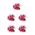 thumbnail image 2 of mmirethe Low Maintenance Artificial Lilium Flower Realistic Appearance And Long-lasting deep pink 5Set, 2 of 6