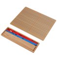 thumbnail image 3 of Mathematics Toy, 11.8 X 8.6 X 0.2in Wooden Math Learning Board Toy Educational Game Toy Small Numerical Rods With Wooden Box For Kids Toddlers 3 Year Old, 3 of 8
