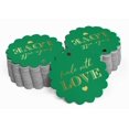 thumbnail image 2 of Inkdotpot Real Gold Foil Made With Love Text Tags Favor Hang Paper Tags 50 Piece, 2 of 6