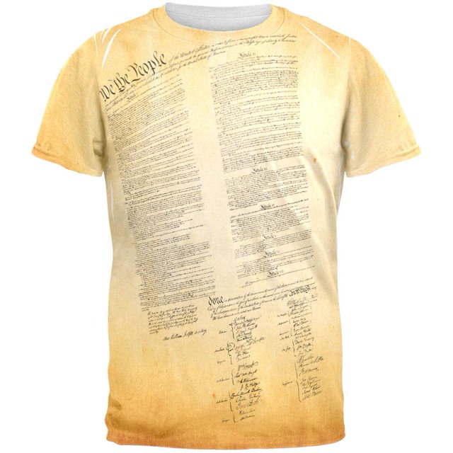 Constitution United States America All Over Adult T-Shirt