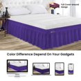 thumbnail image 2 of SGI Bedding 9 Inch Wrap Around Bed Skirt | Microfiber Bed Skirt | Fade Resistant, Wrinkle Free, Anti-static, Decorative, Extra Storage Space, Clutter-Free | Olympic Queen, Purple, 2 of 6