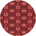 thumbnail image 1 of Ahgly Company Tapis d'Intérieur Lavables en Machine, Ronds, Transitionnels, Rouge Canneberge, Ronds de 3', 1 of 7