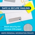 thumbnail image 4 of 500#9 Single Window Security Envelopes, Thick Gummed Seal, Designed for Secure Mailing of Payroll Checks, QuickBooks Invoices, Return Mail, and Business Statem, 4 of 6