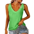 thumbnail image 1 of LSLJS Débardeurs Plissés pour Femmes Bretelles Spaghetti Camisole Ourlet Incurvé Mode Bretelles, Combinaisons & Barboteuses Cadeaux pour Femmes, 1 of 6