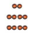 thumbnail image 1 of QualitChoice Coussinets d'Oreilles pour Casque de Jeu Rond en Cuir Remplacement pour Skullcandy HES2.0 Marron 5Ensemble, 1 of 6