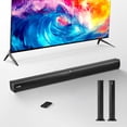 thumbnail image 1 of VEVOR Sound Bar for Smart TV, 2.0 Channel, 32-Inch 2 in 1 Detachable Soundbar TV Speakers, with Bluetooth HDMI AUX USB Connection, Remote Control, 80W Surround Sound System, for Home Theater Audio, 1 of 9