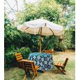 thumbnail image 2 of Vargottam Nappe d'Intérieur/extérieur 58 pouces avec trou de parapluie et Nappe imperméable à glissièreCouvre-tables pour table d'arrière-cour - Vert Sarcelle, 2 of 7
