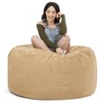 thumbnail image 2 of Jaxx Saxx Fauteuil Poire Rond de 4 Pieds avec Housse Amovible, Camel (Ensemble de 1), 2 of 5