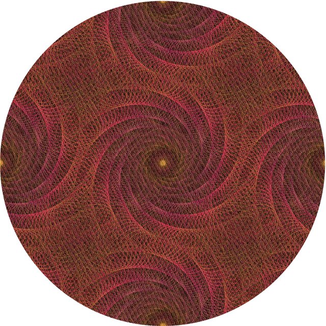 Ahgly Company Tapis d'Intérieur Lavables en Machine, Ronds, Transitionnels, Brun Acajou, Ronds de 5'