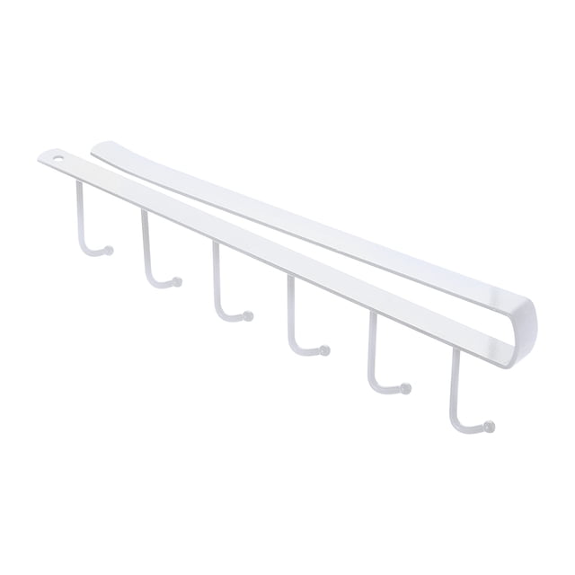 TopLLC Storage Bins Under Cabinet Hanger Rack Kitchen Paper Roll Holder Towel Hanger Rack Bathroom Organizer Storage Bags