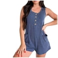 thumbnail image 1 of Timegard Shorts for Women 2pc Plus Size Elastic Waist Loose Soft Pajamas Shorts Homewear Solid Color, 1 of 6