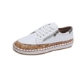 thumbnail image 1 of Chaussures d'Été pour Femmes à Lacets avec Fermeture Éclair, Design Coloré Imprimé, Espadrilles Décontractées à Plateforme, 1 of 9