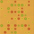 thumbnail image 1 of Ahgly Company Tapis de Zone Carré Transitionnel Néon Orange Lavable en Machine, 7 Pieds Carré, 1 of 7