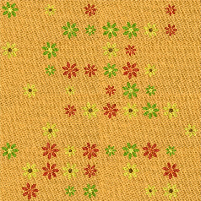 Ahgly Company Tapis de Zone Carré Transitionnel Néon Orange Lavable en Machine, 7 Pieds Carré