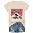 thumbnail image 1 of TINZ T-Shirt à Col Rond à Imprimé Floral pour Femmes, Graphique de Musique Country, T-Shirt à Manches Courtes pour Femmes, Paquet de T-Shirts à Col pour Femmes, Chemises pour Femmes Été, 1 of 2