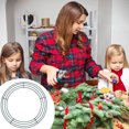 thumbnail image 3 of 8 Inch Round Metal Garland Wire Frame, for Wedding, Valentine's Day, DIY Crafts, Sturdy Metal, 150g, 3 of 6