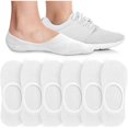 thumbnail image 1 of Ohufall Unisex Socks 6-Pack Ankle Socks Sweat-Absorbent Breathable Invisible Socks, 1 of 3