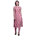 thumbnail image 1 of Bimba Kurta Sans Manches Imprimée Kurti Droite pour Femmes Vêtements d'Été Indiens, 1 of 6