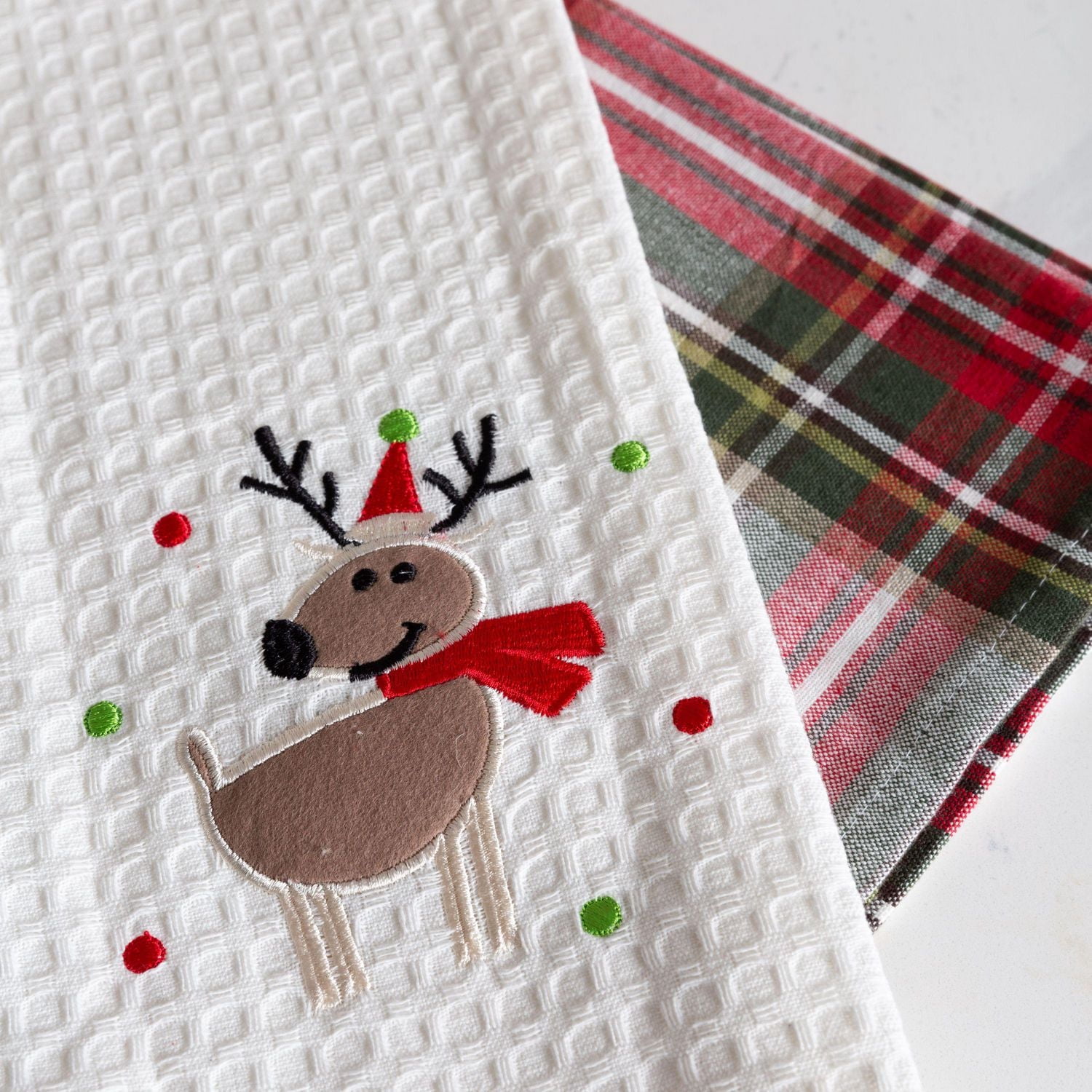 Celebration Plaid 100% Cotton Kitchen Towel