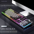 thumbnail image 1 of Mefallenssiah Gaming Keyboard Usb Wired Floating Keyboard, Ergonomic Water Mechanical Feeling Keyboard, Ultra-Slim Led Backlit Keyboard for Desktop, Compute, 1 of 5