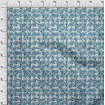 thumbnail image 4 of oneOone Cotton Silk Medium Blue Fabric Checks Heart & Craft Projects Decor Fabric Printed By The Yard 42 Inch Wide, 4 of 4