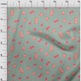 thumbnail image 2 of oneOone Tissu Tabby en Soie Imprimé Fruits Grenade BTY 42 Pouces de Large, 2 of 4