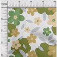 thumbnail image 2 of oneOone Georgette Viscose Green Fabric Floral Sewing Craft Projects Fabric Prints By Yard 42 Inch Wide, 2 of 4