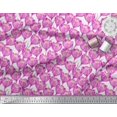 thumbnail image 2 of Soimoi Polyester Crepe Fabric Tulip Flower Fabric Prints by Yard 42 Inch Wide, 2 of 3