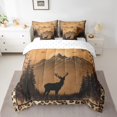 thumbnail image 2 of Comforters Twin Size Set with Sheets for Kids Deer Bedding,7 Pieces Bed in a Bag Twin Rustic Leopard Print Bedding Sets with Comforter, Sheets, Pillowcases and Shams, 2 of 5