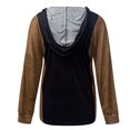 thumbnail image 5 of CEHVOM Blouse à Capuche Imprimée T-Shirt à Manches Longues Col en V Automne pour Femme, 5 of 5