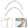 thumbnail image 3 of 2PCS Stainless Steel Toilet Drain Clap Cover Universal Chain 25CM, 3 of 4