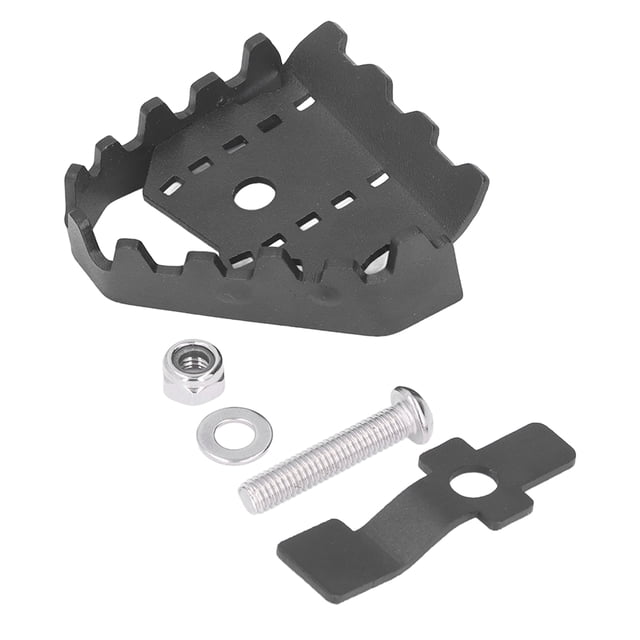 Motorbike Brake Enlarge Peg, Oxidized Motorcycle Brake Pedal Extender CNC Mold Opening Aluminium Alloy For Modification Black
