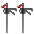 thumbnail image 4 of XZNGL 91mm Wood Working Bar F Clamp Clamps Grip Ratchet Quick Release Fixed 2PC, 4 of 8