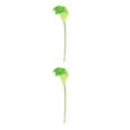thumbnail image 2 of kurtrusly Wedding Decor With Simulated Calla - Choose Variety Of Colors And Styles With High 3D And Simulation Durable PU Tender green 2PCS, 2 of 6
