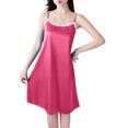 thumbnail image 1 of Dealovy Nuisettes pour Femmes à Bretelles Spaghetti Sans Manches Robe de Nuit Douce et Confortable Tenue de Nuit Courte Robe de Nuit Débardeur, 1 of 6