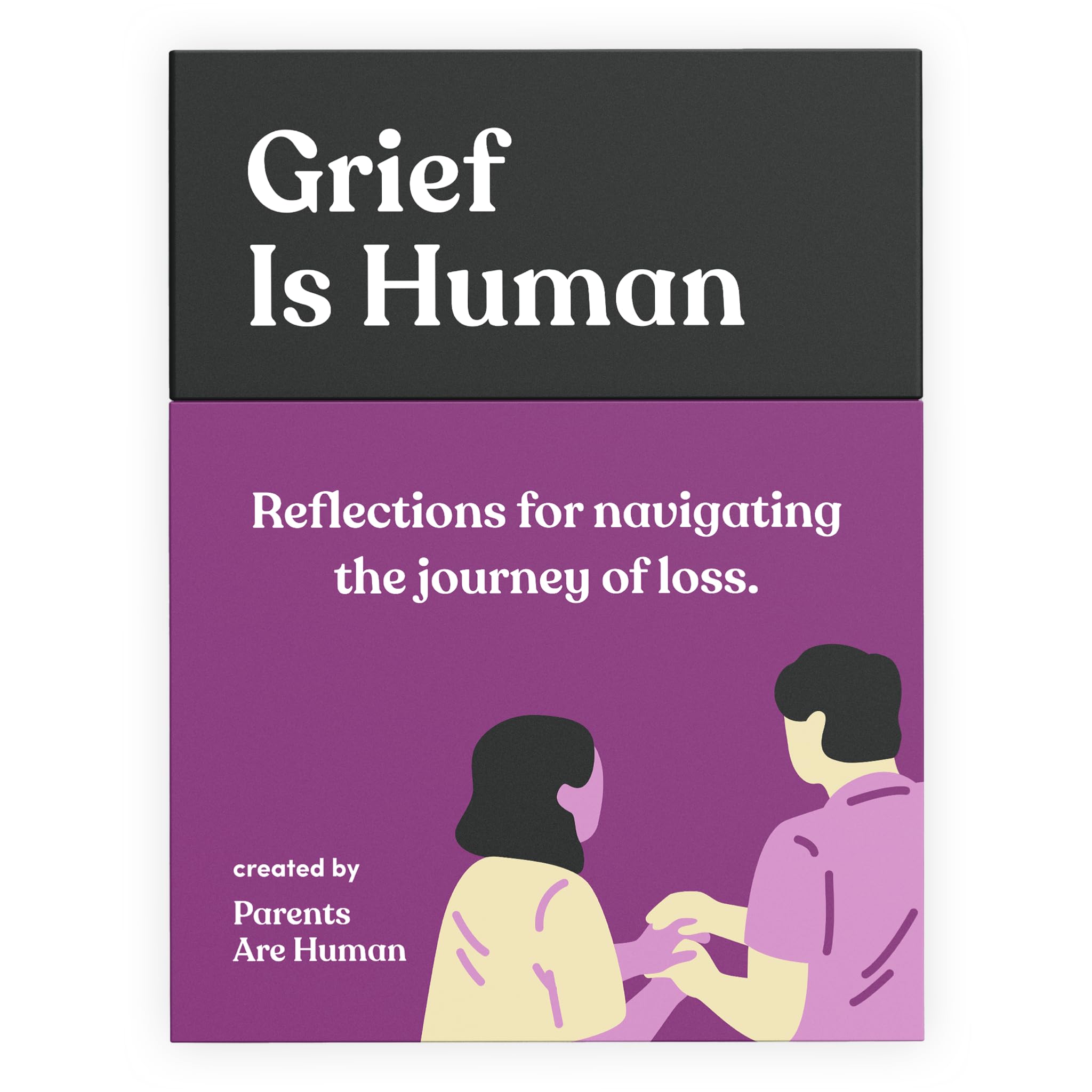 Grief is Human | Family & Friends Conversation Card Game for Grieving | 70 Cards to Help You Process The Journey of Loss | Therapy for Adults