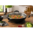thumbnail image 5 of Starfrit 32 cm (12.6 in) Wok with Glass Lid, Non-Stick Aluminum, 5.7 L (6Qt), Oven Safe, Easy to Clean, Black, 5 of 5