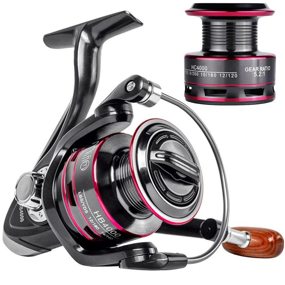 MesaSe HB500-HB6000 Moulinet Spinning Robuste pour Pêche en Mer en Eau Salée, Tirant Max 18 Lb