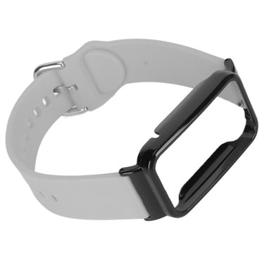 Mi Band 7 Pro Bracelet de Montre en Silicone avec Boîtier Pare-Chocs Protecteur, Design 2 en 1, Serrage Réglable, Souple, Résistant à la Sueur, Imperméable, Installation Facile, Multiples