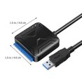 thumbnail image 2 of SKISUNO hard disk drive cable USB to Data Line ABS 1Pcs for 2.5 inch SSD, 2 of 7