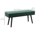thumbnail image 3 of HOMCOM 39" End of Bed Bench, Upholstered Entryway Bench for Living Room, 3 of 10