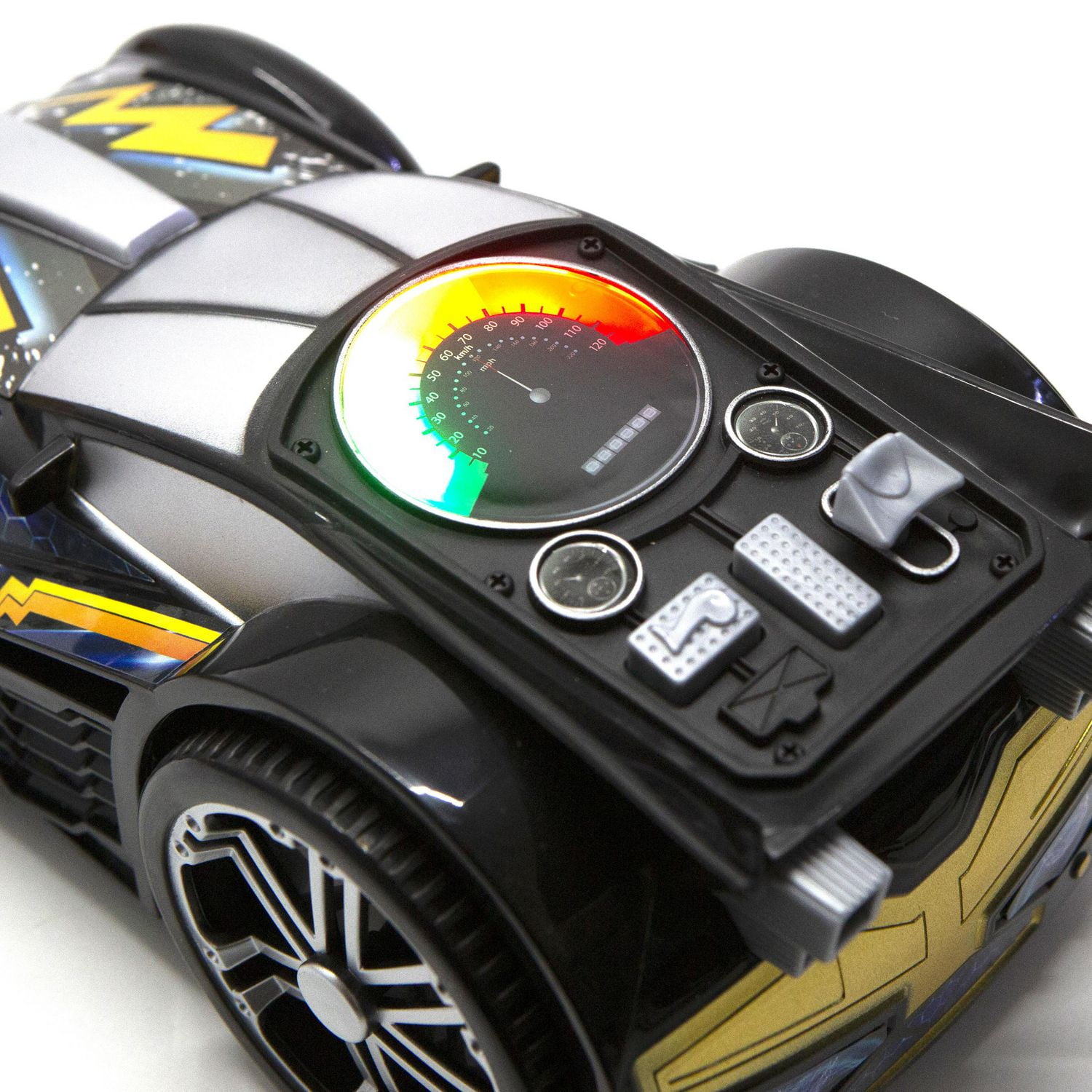 Super voiture de course accélérée - noir