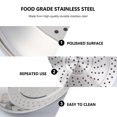 thumbnail image 3 of Stainless Steel Steaming Dish with Holes Thick Steamer Rack Food Plate Cookware (for 30cm Wok), 3 of 8