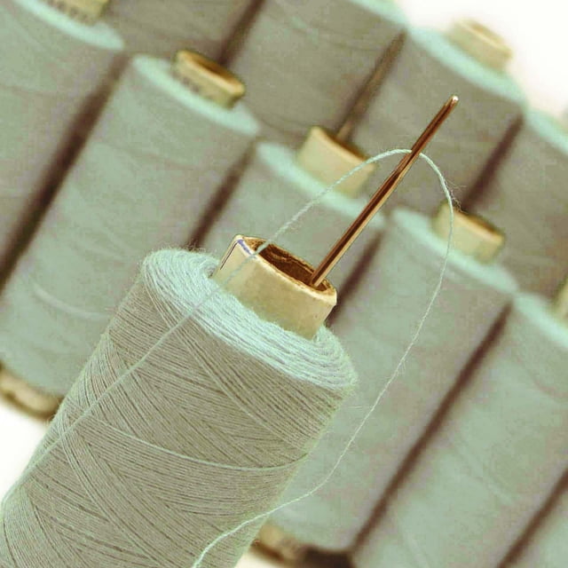 New Spun 20 Pcs Beige Polyester Thread Quilting Wholesale Spool Sewing Supplies