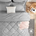 thumbnail image 2 of Sleepdown 7-Piece Queen Bed in a Bag, Light Grey Bedding Set with Comforter Sets Queen, 2 of 7