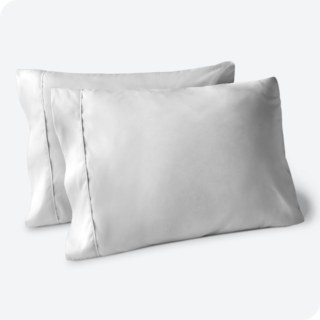 Bare Home Pillowcase Set - Premium 1800 Collection - Double Brushed - Ultra Soft - Standard Size, Cloud Gray, 2 Count