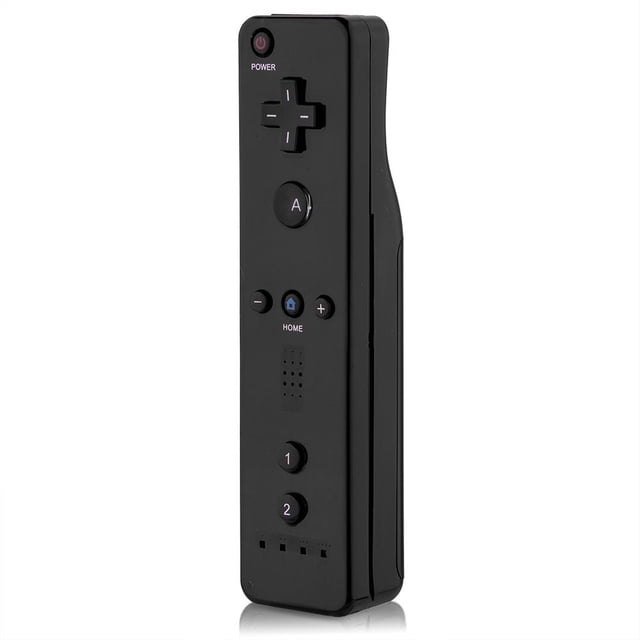 Rdeghly Game Handle Controller Gamepad with analog joystick for Nintendo WiiU/Wii Console, shown in black. This Wii U controller features a compact design, triaxial detection, and user-friendly buttons for enhanced gaming. Made of ABS material, it is lightweight and comfortable to hold, ideal for gaming enthusiasts.